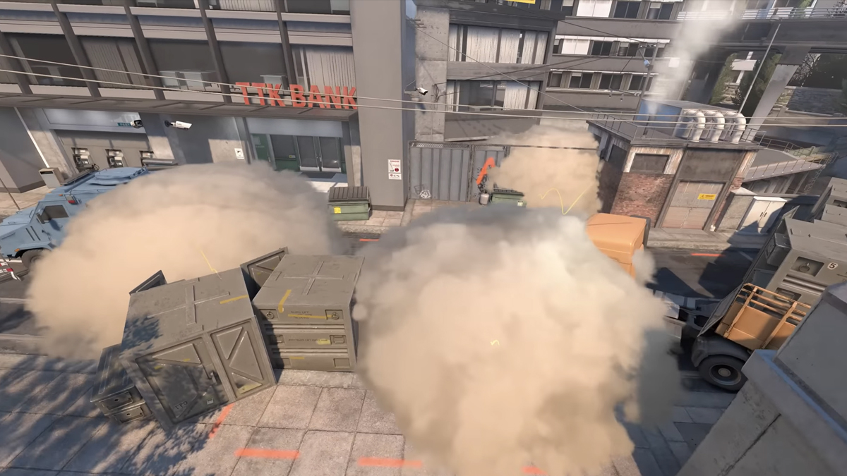 Дымовые гранаты раскрываются на Overpass в CS2