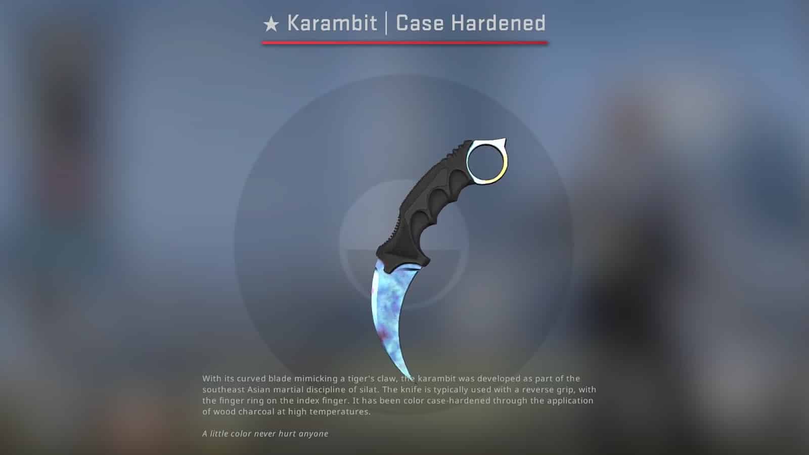 Karambit Case Hardened Blue Gem в Counter-Strike 2