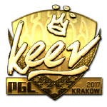 Стикер keev Gold Krakow 2017 в CS2