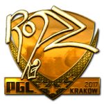 Стикер ropz Gold Krakow 2017 в CS2