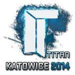 Бумажный стикер Titan Katowice 2014 в CS2