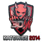 Стикер 3DMAX Holo Katowice 2014 в CS2