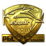 Стикер Keshandr Gold Krakow 2017 в CS2